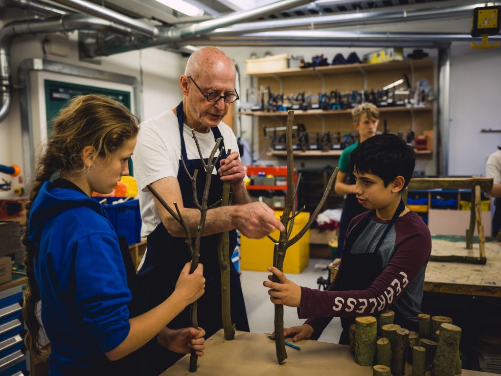 Students in the Design Technology labs