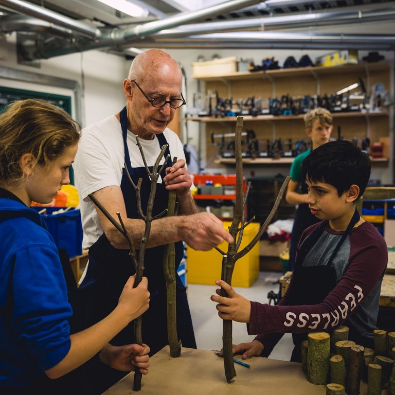 Students in the Design Technology labs