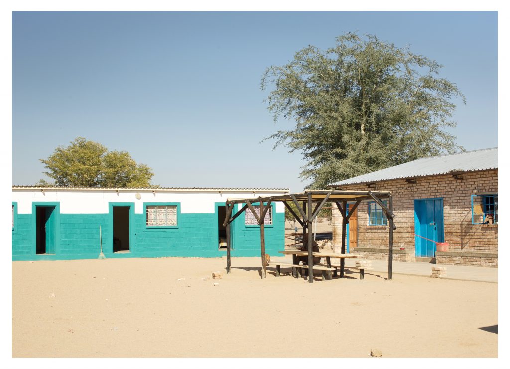 Dorm rooms freshly painted and outdoor seating built by KAS students