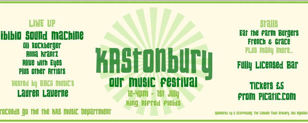 poster for Kastonbury festival