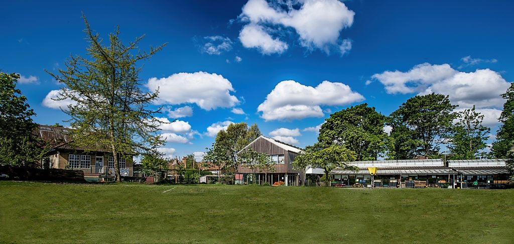 Lower School buildings on a sunny day