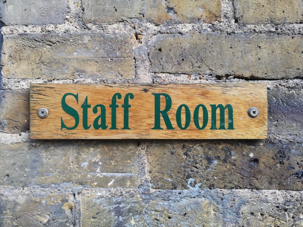 Staff Room Sign