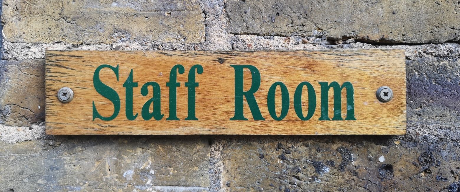 Staff Room Sign