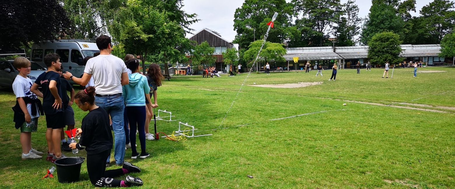 Bottle Rockets On Field