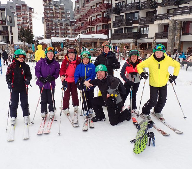 Silly faces on the slopes