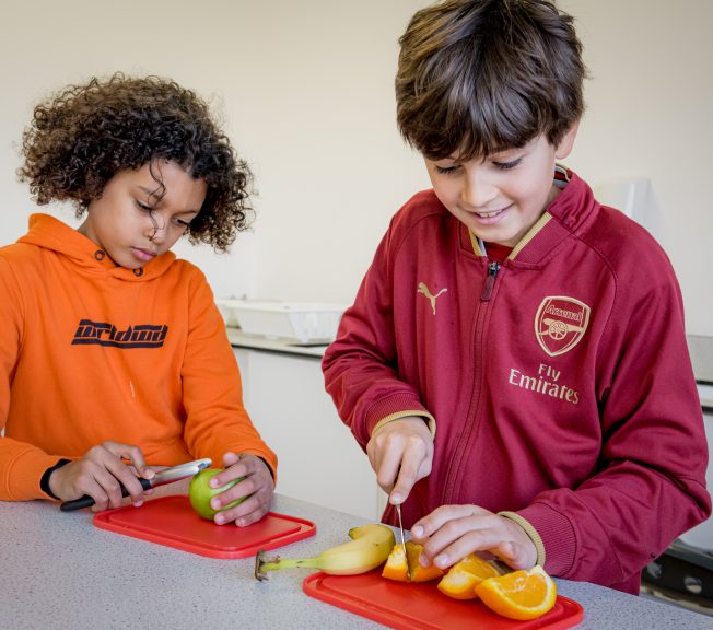 Lower School students baking