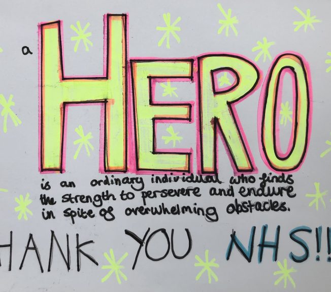 Poster thanking the NHS