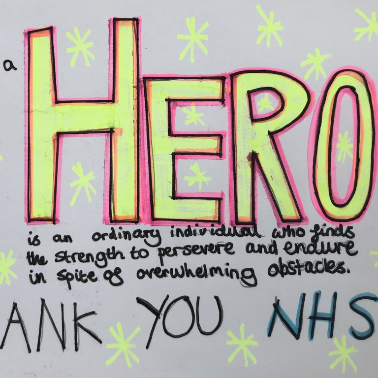 Poster thanking the NHS
