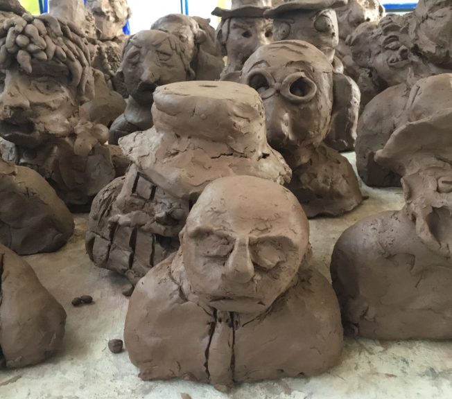 Clay sculptures