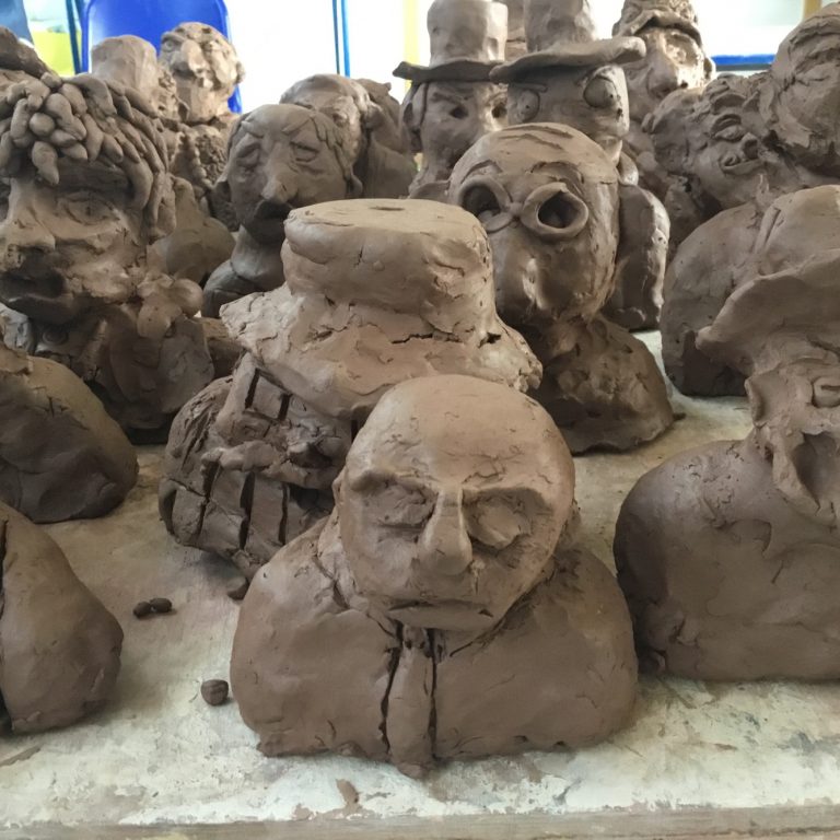 Clay sculptures