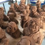 Clay sculptures