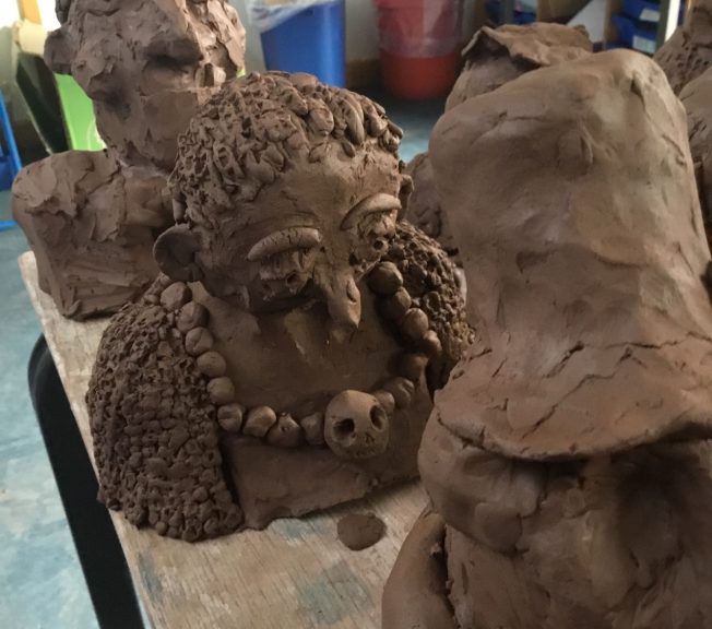 Clay sculptures