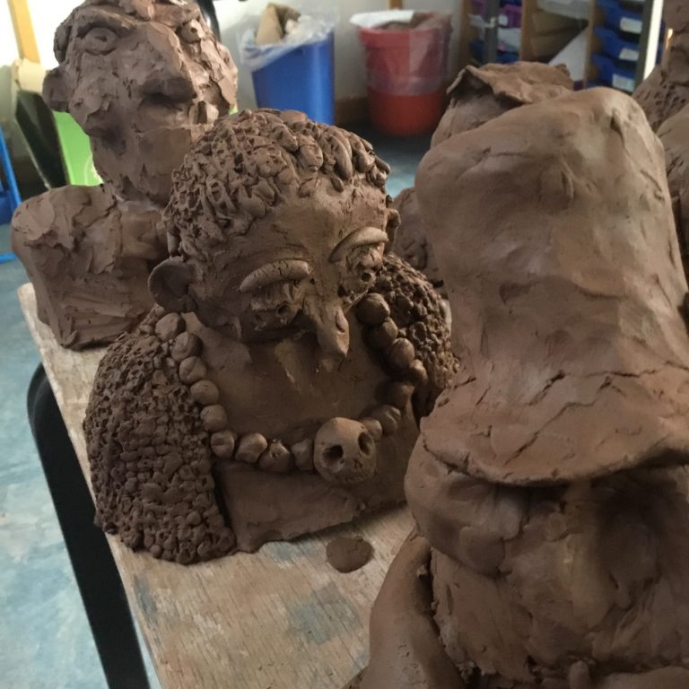 Clay sculptures