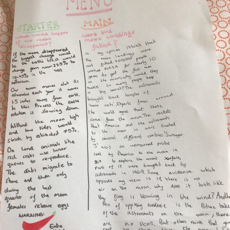 Year 7 Space Project