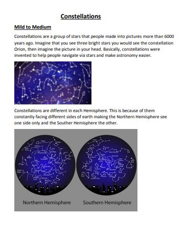 Year 7 constellation project