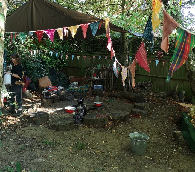 bunting in King Alfred School Village