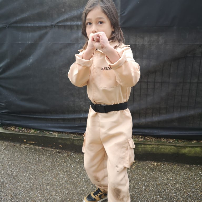 Student wearing Halloween costume