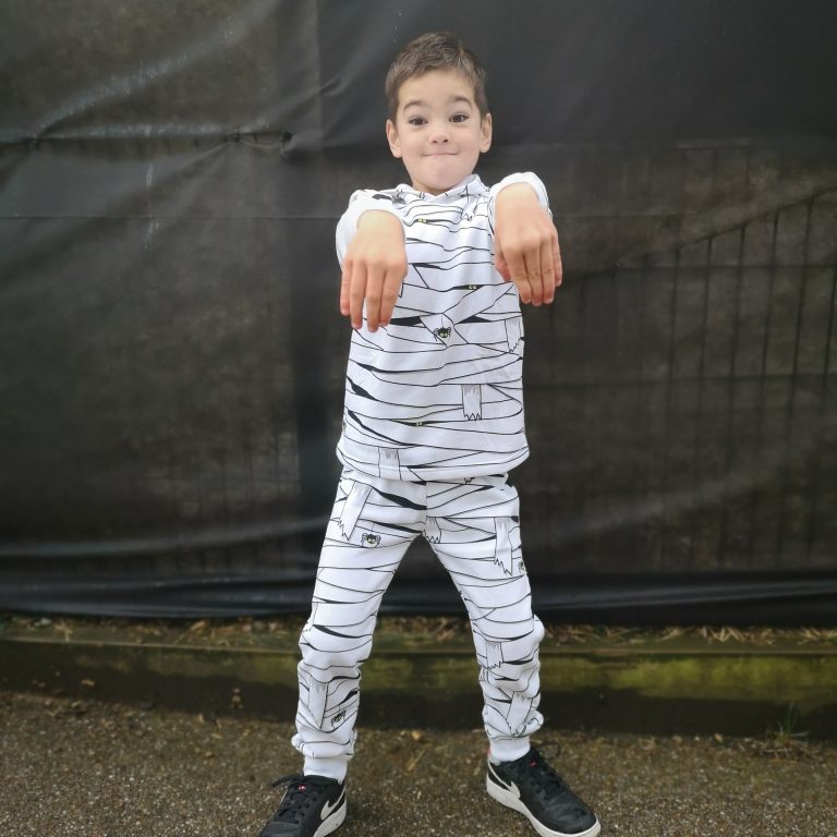 Student wearing Halloween costume