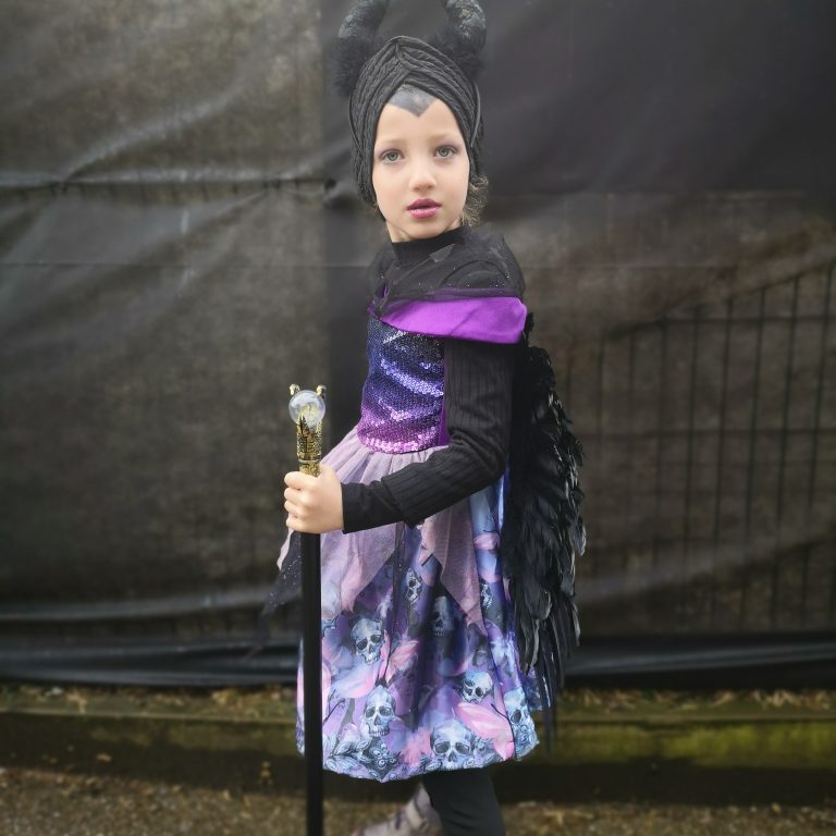 Student wearing Halloween costume