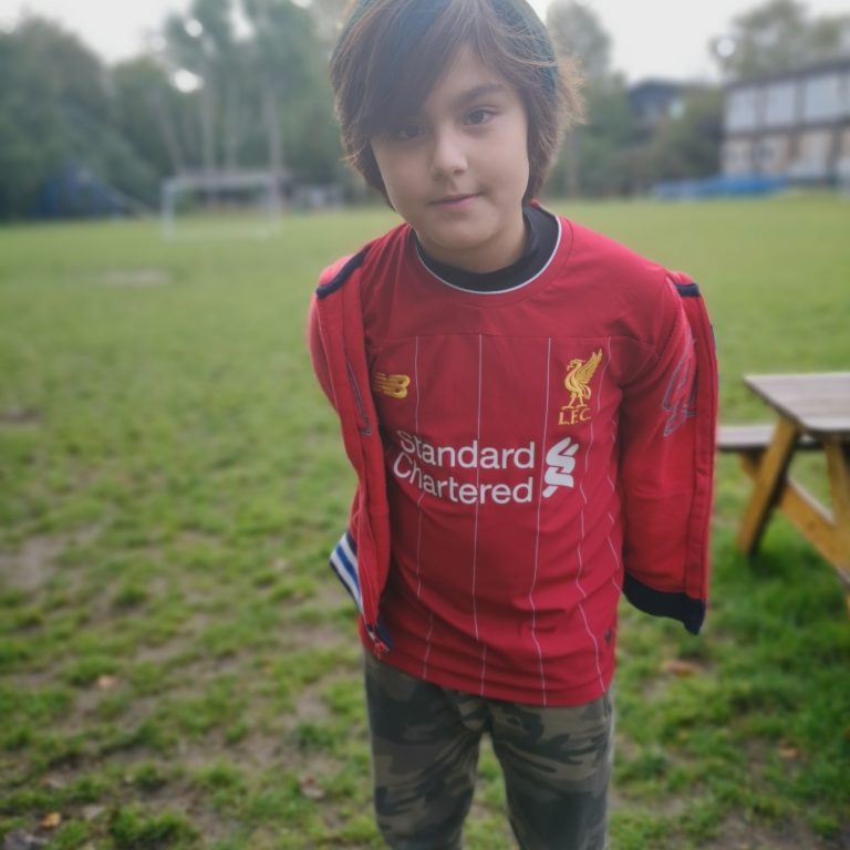Student wearing Halloween costume