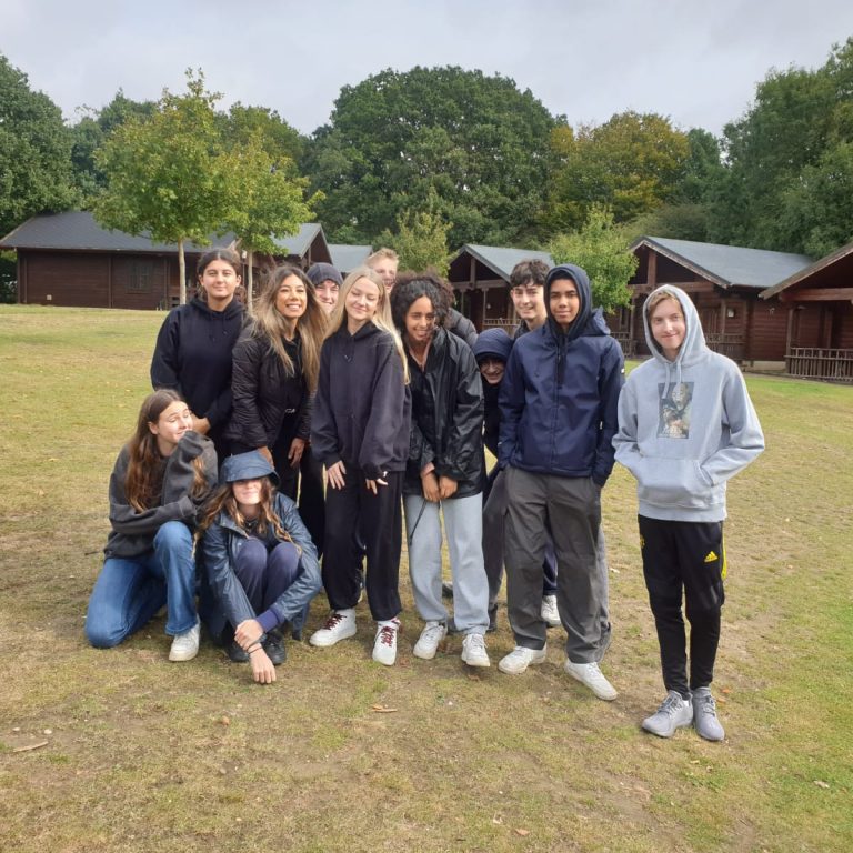 Group photo of students on autumn term camp
