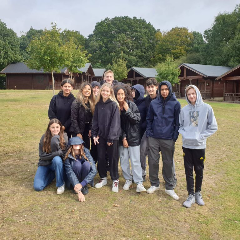 Group photo of students on autumn term camp