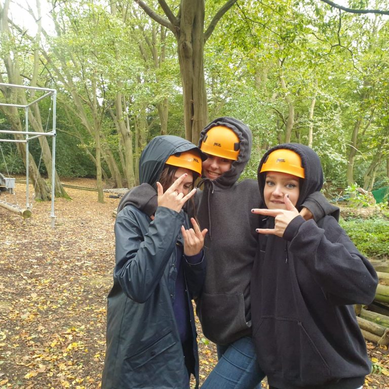 Group photo of students on autumn term camp