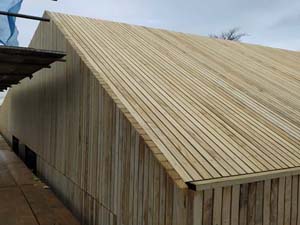 Cladding On Roof of Sixth form building