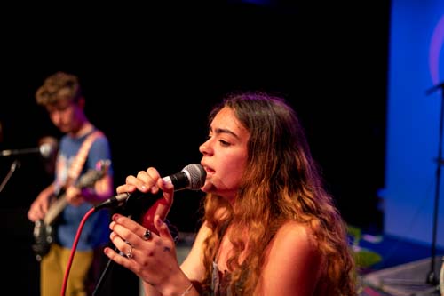 students performing