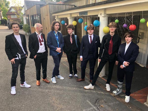 boys at their year 11 prom