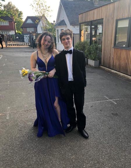 girl and boy at prom