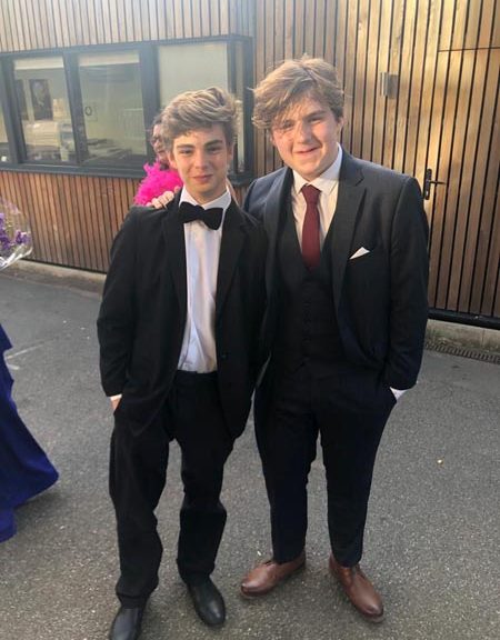 boys at their year 11 prom