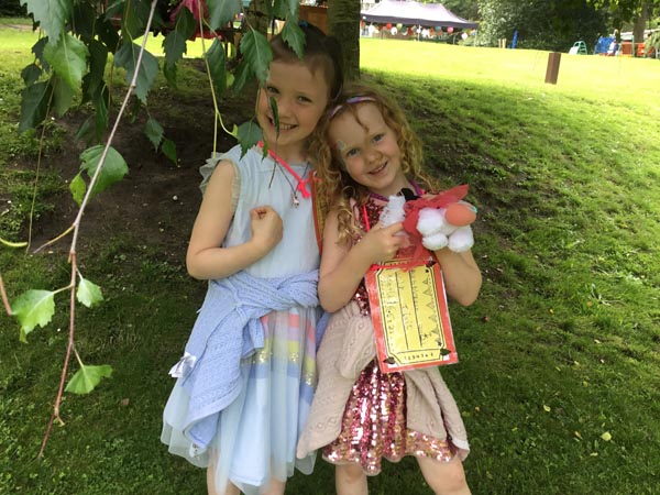 Students under a tree