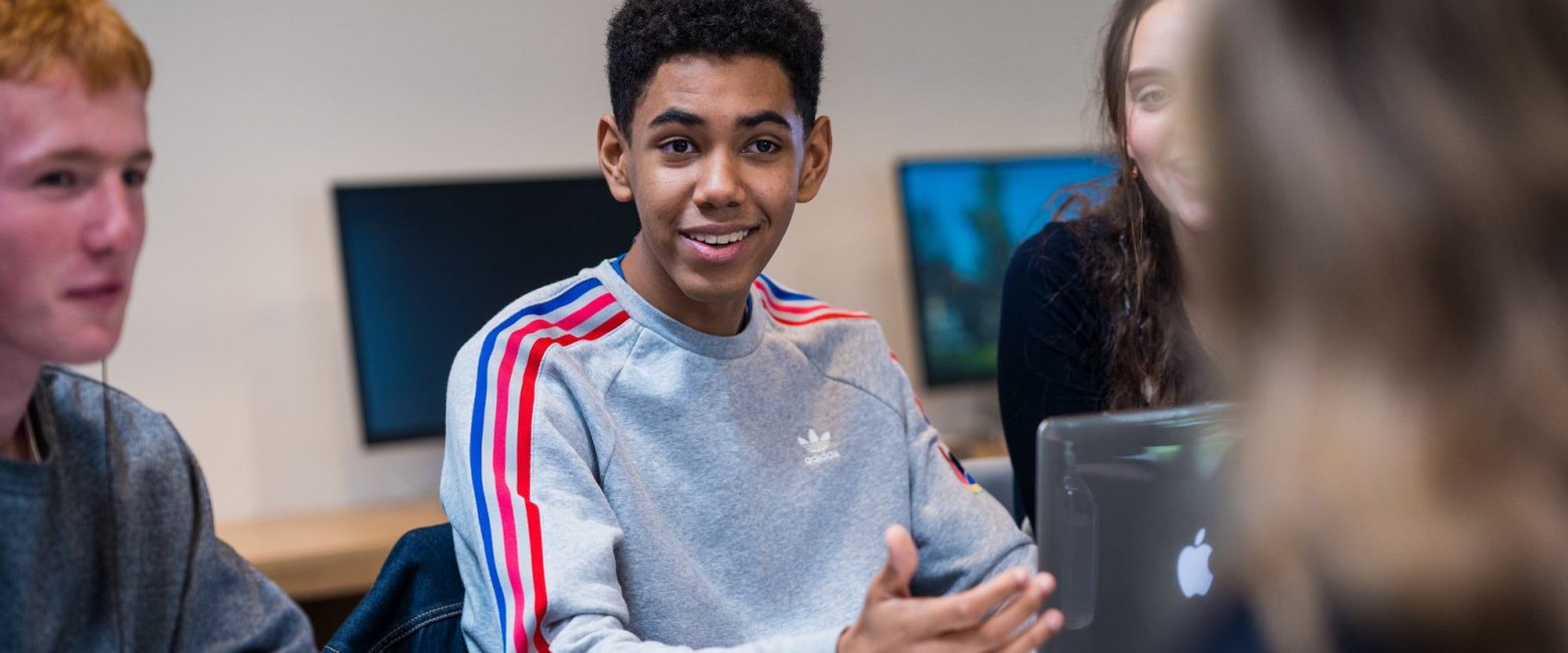 Sixth Form student upstairs in new Sixth Form centre