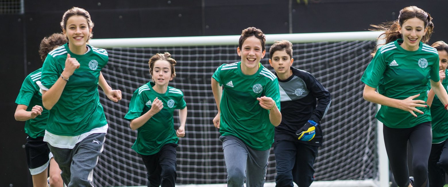 Upper School PE lesson - football