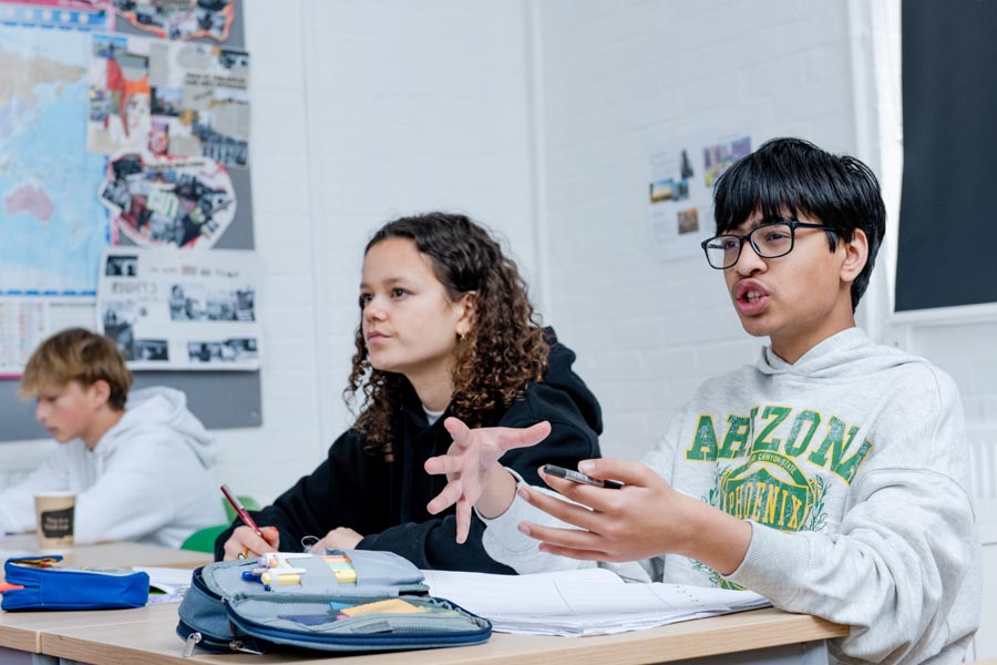 students in the classroom