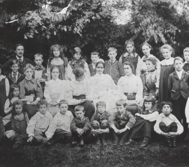 1899 black and white school photo