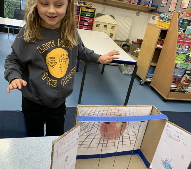 Lower school student taking part in Science Expo