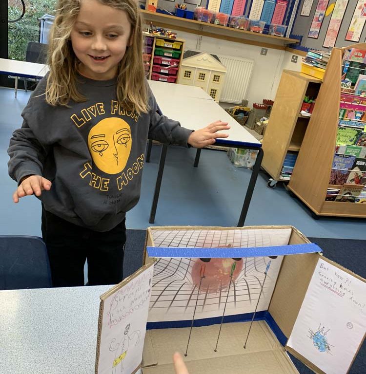 Lower school student taking part in Science Expo