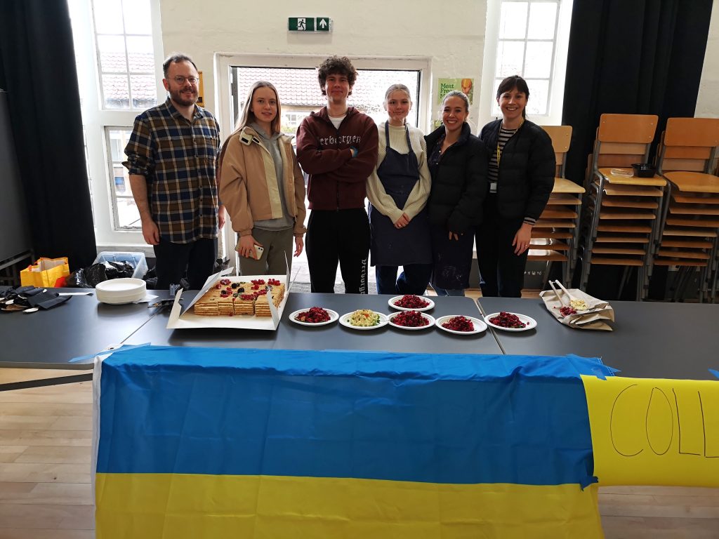 Students and staff Ukrainian Food Festival