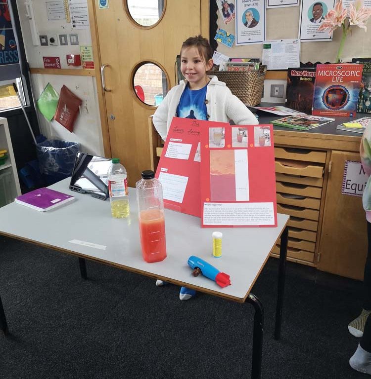 Lower school student taking part in Science Expo