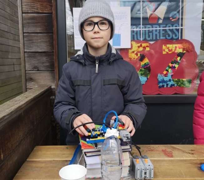 Lower school student taking part in Science Expo