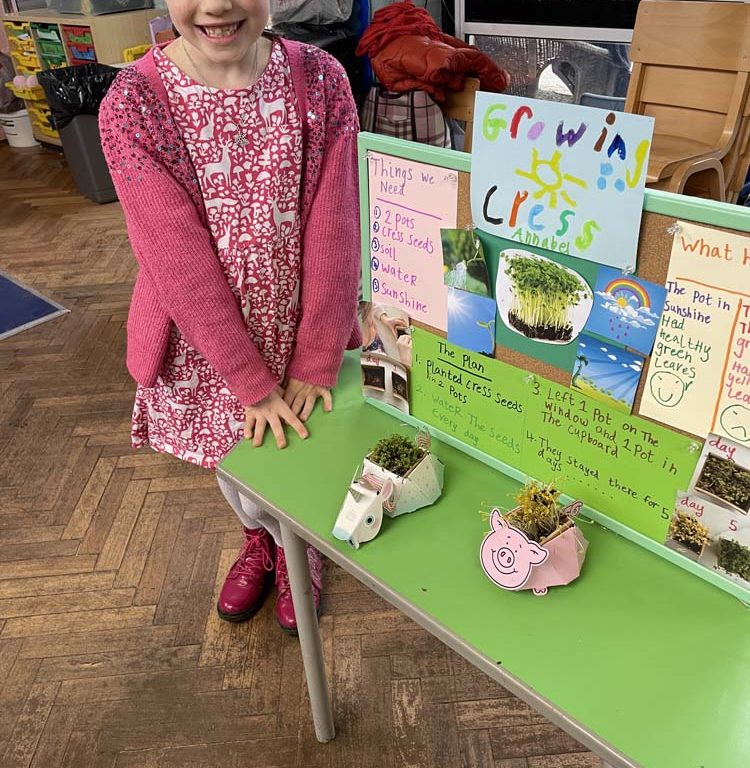 Lower school student taking part in Science Expo