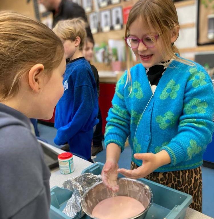 Lower school students taking part in Science Expo