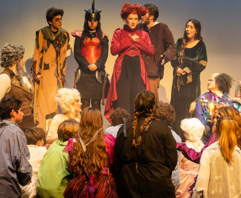Cast of The Ballard of Raggedy Alice on stage