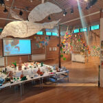 The Lower School Hall transformed into an art gallery