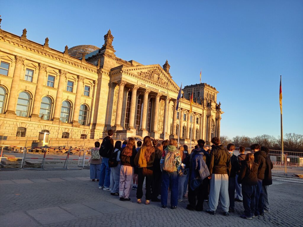 student on a History trip to Berlin